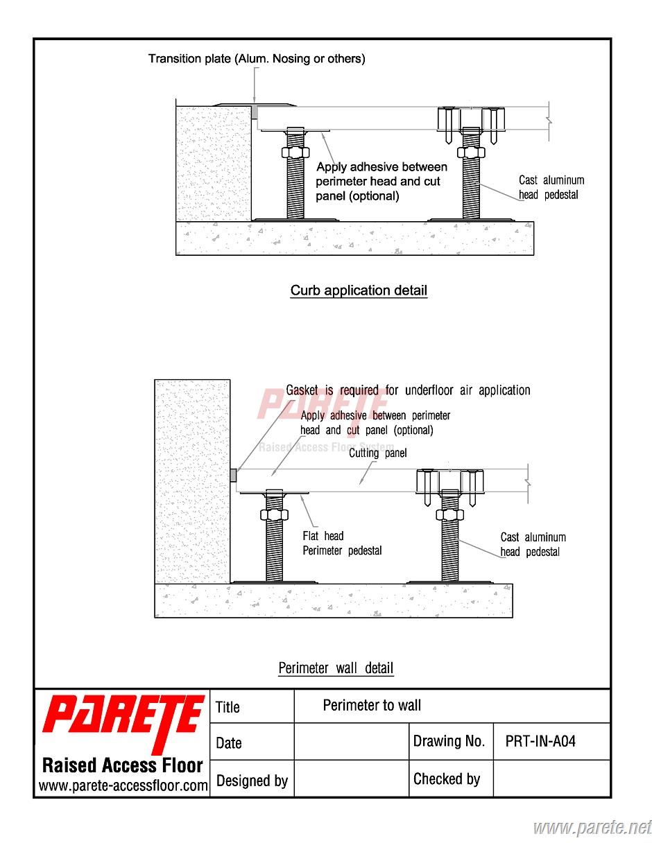 independent support raised floor structure